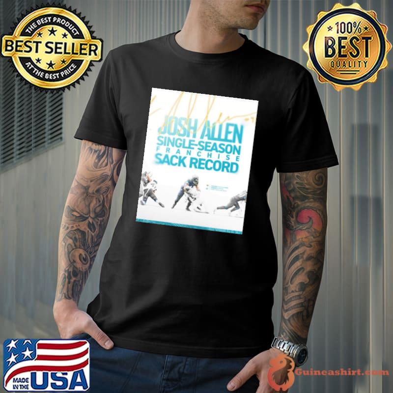 Josh Allen Jacksonville Jaguars sets the franchise record for most sacks in a single season shirt