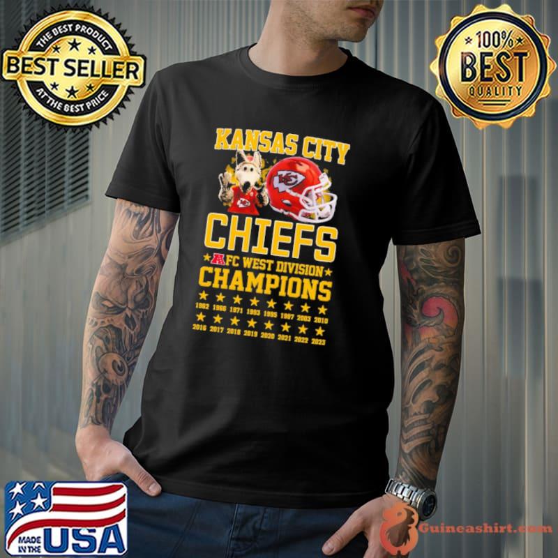 Kansas City Chiefs Mascot AFC West Division Champions shirt