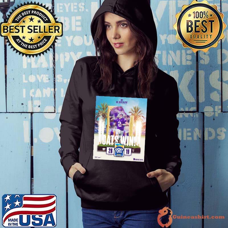 Kansas State Wildcats Win 28 19 NC State Football 2023 Pop Tarts Bowl Champions Final Score Shirt Hoodie