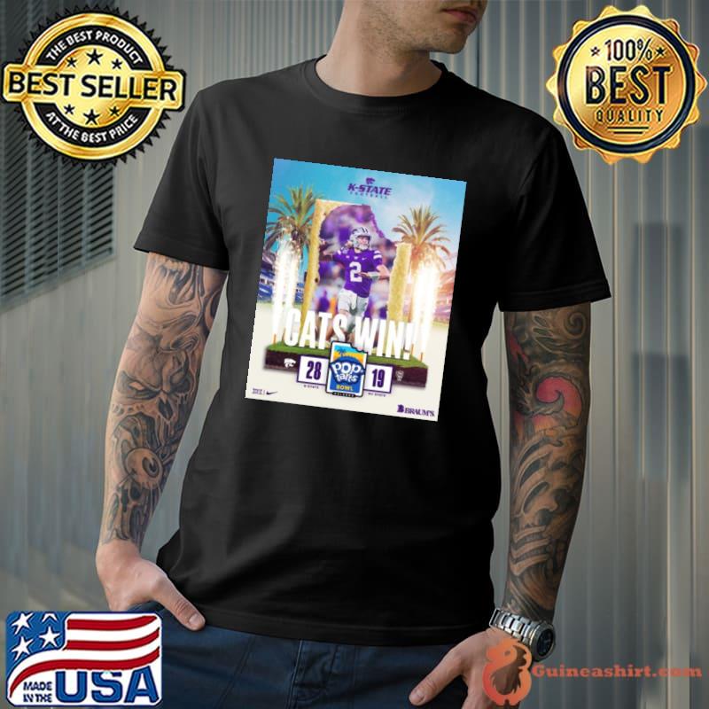 Kansas State Wildcats Win 28 19 NC State Football 2023 Pop Tarts Bowl Champions Final Score Shirt