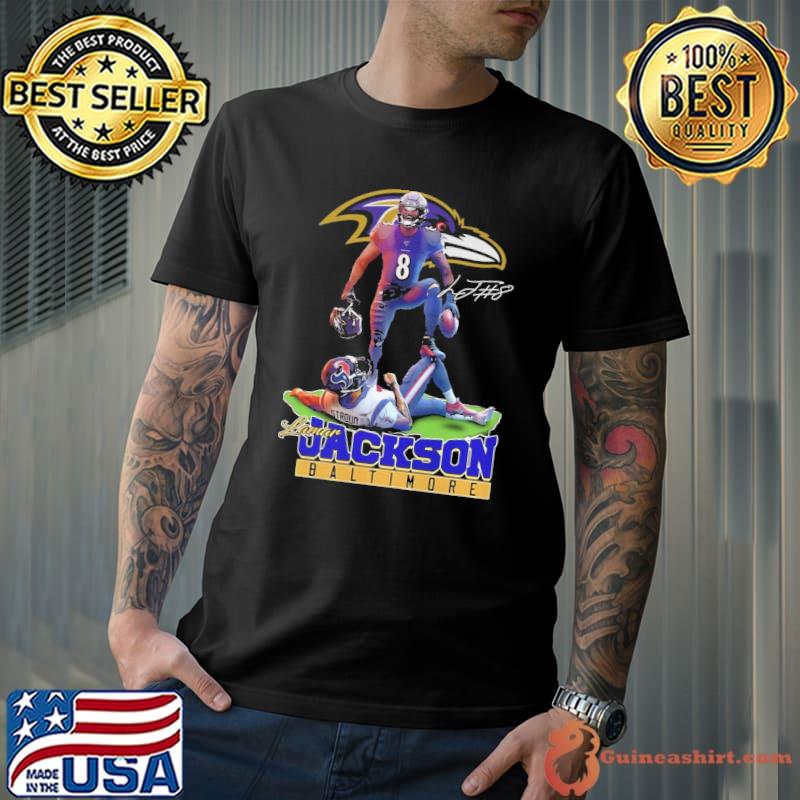 Lamar jackson baltimore signature football shirt