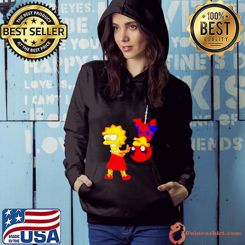 Lisa Simpson and Milhouse Van Houten Spider Man s Hoodie