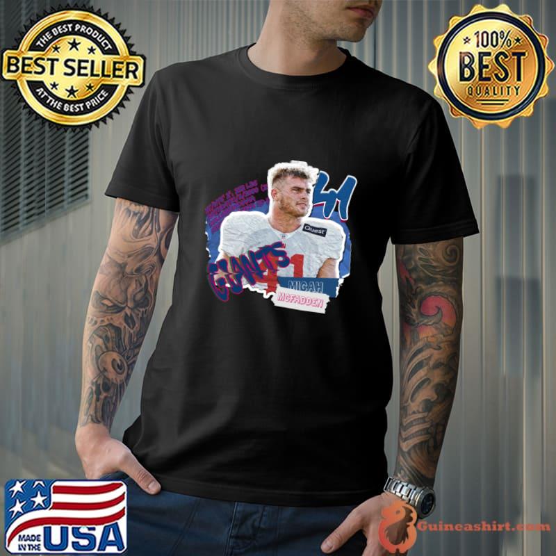 Micah Mcfadden Superstar American football linebacker for the New York Giants T-Shirt