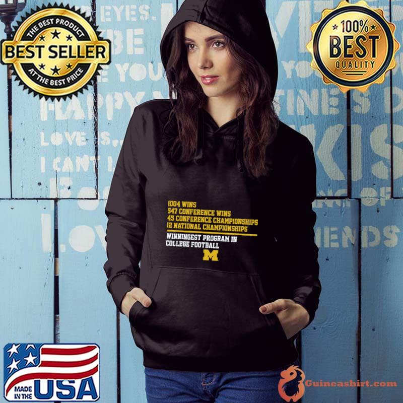 Michigan National Champions Winnigest Program In College Football T-Shirt