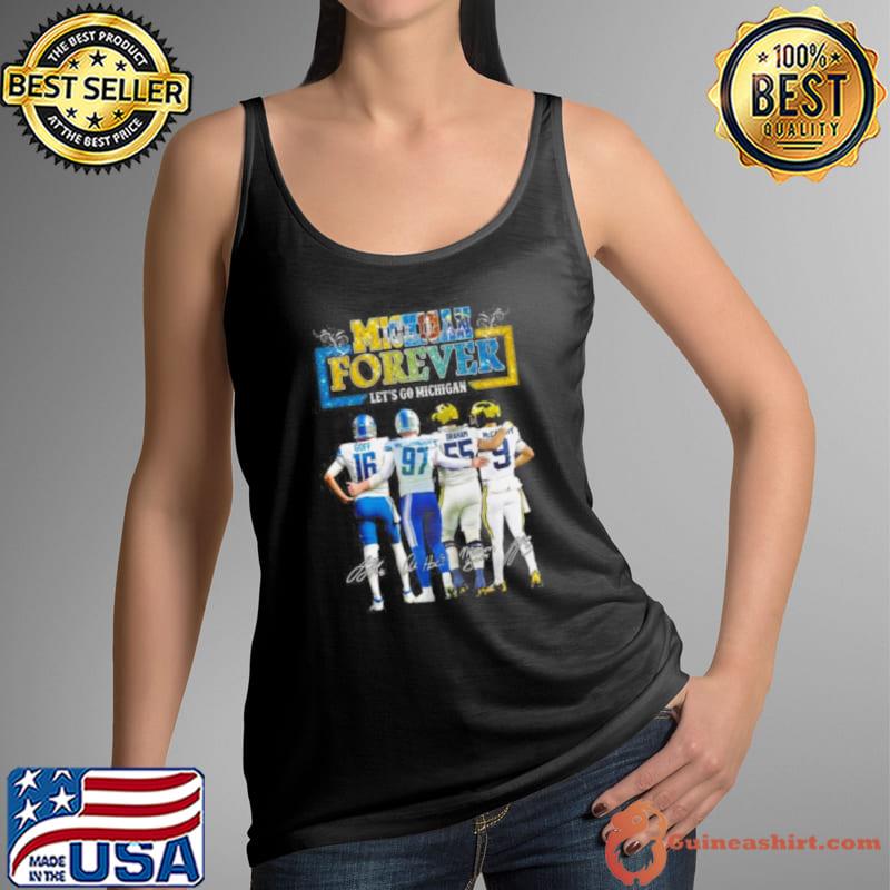 Michigan Sports Forever Let’s Go Michigan Signatures Shirt Tank Top