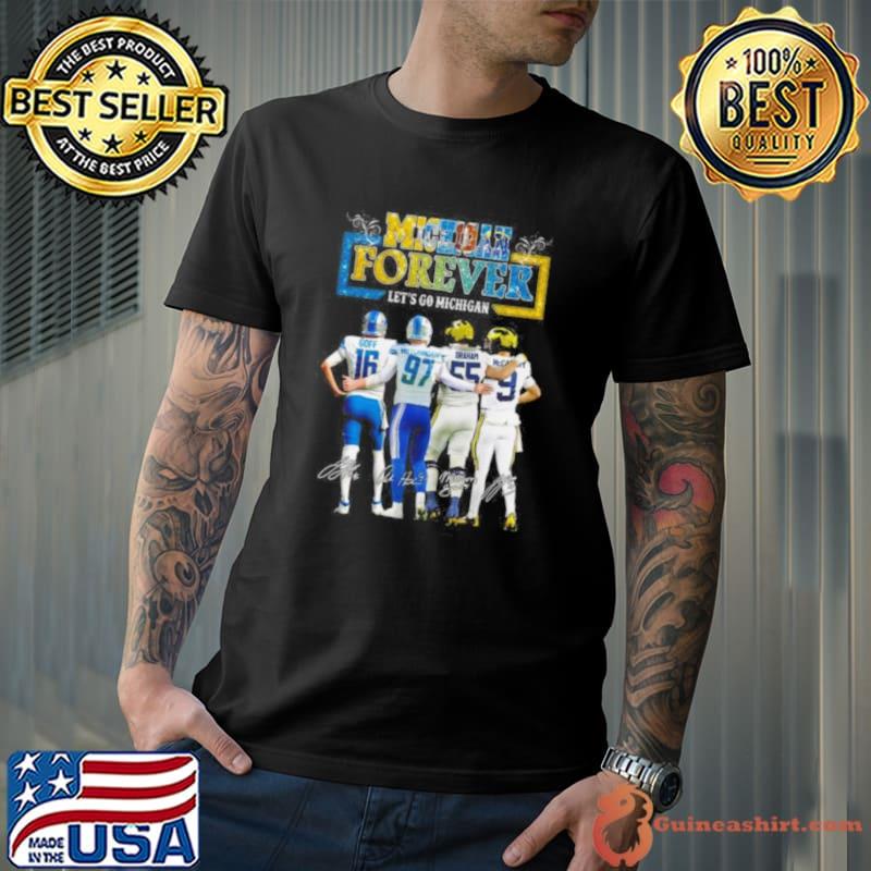 Michigan Sports Forever Let’s Go Michigan Signatures Shirt Unisex