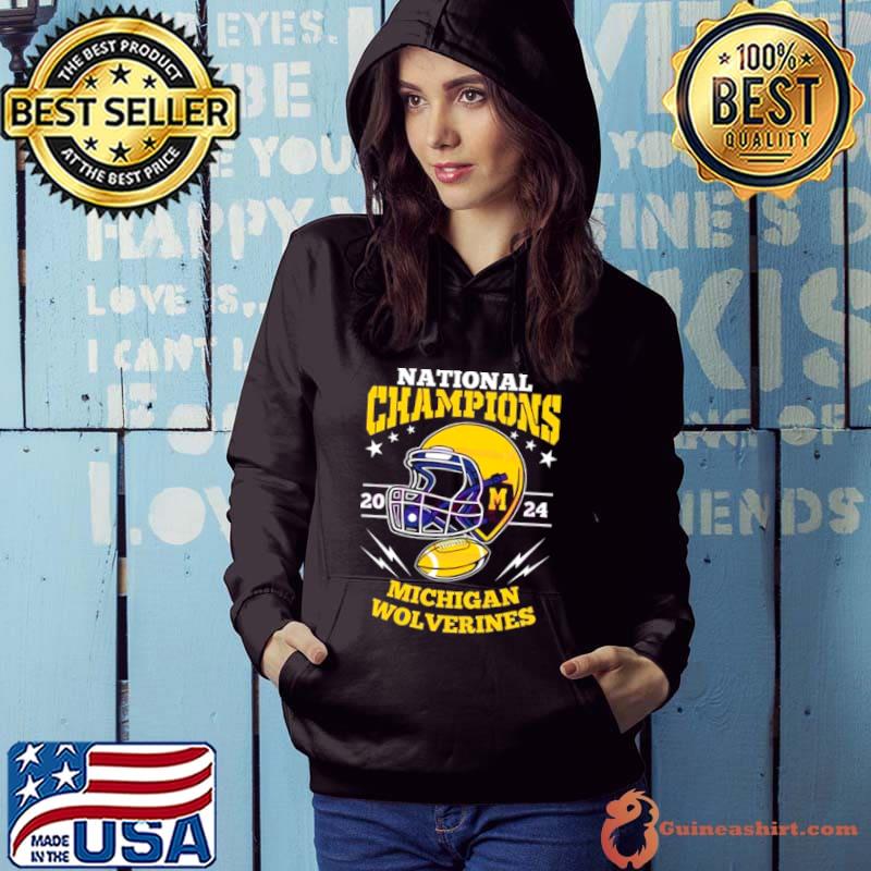 Michigan Wolverines Football Helmet National Champions 2024 Shirt Hoodie