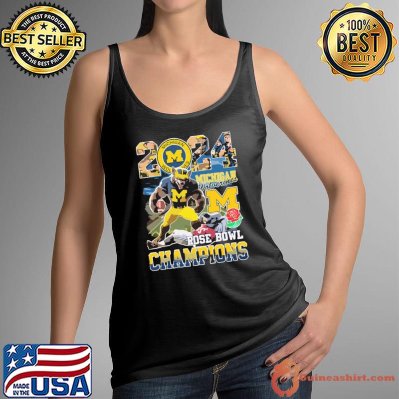 Michigan Wolverines Michigan Rose Bowl 2024 T-Shirt