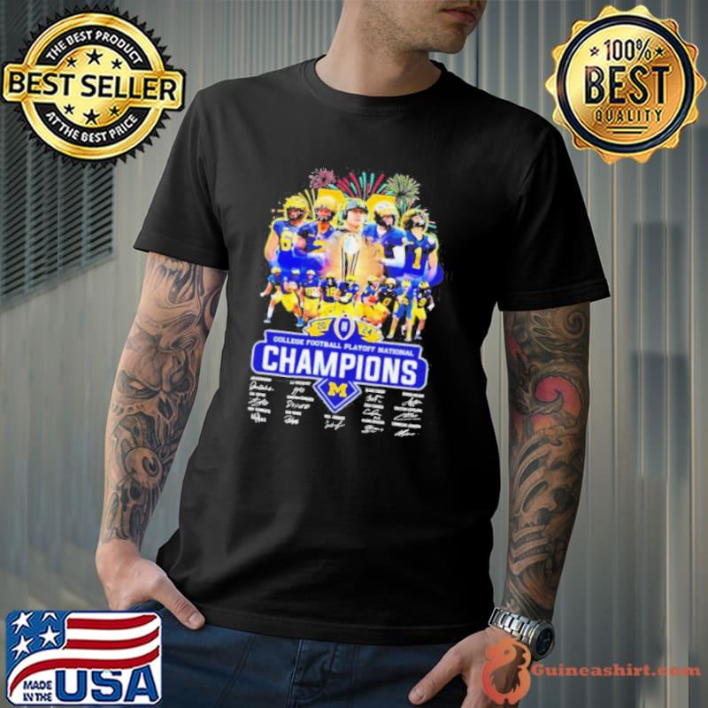 Michigan Wolverines team 2024 College Football Playoff National Champions signatures s Unisex