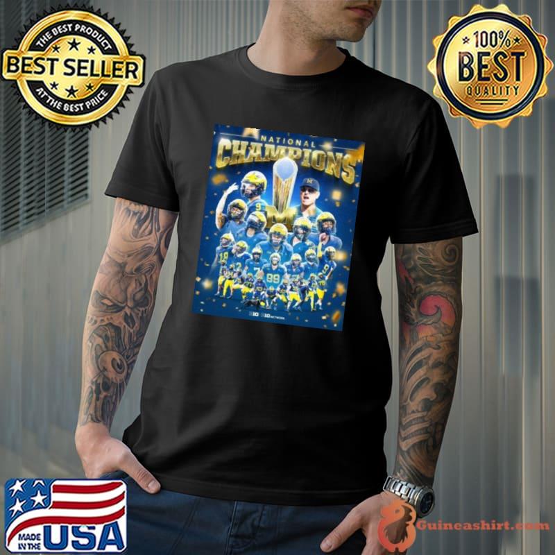 Michigan Wolverines Team Players National Champions 2024 Shirt