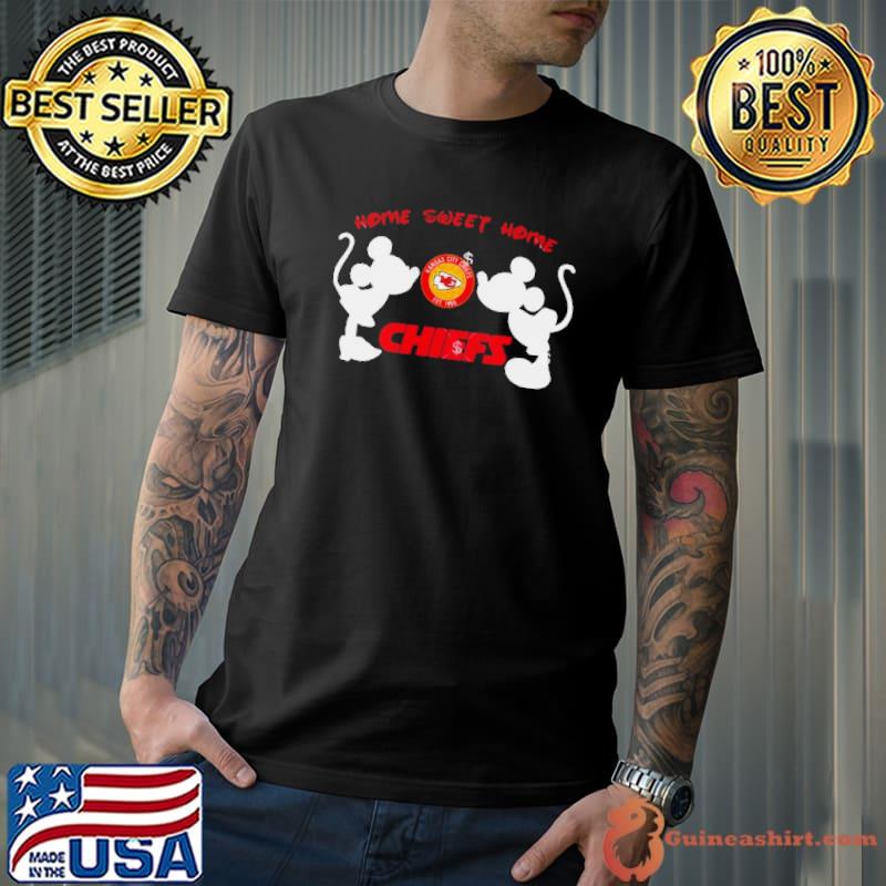 Mickey Minnie Home Sweet Home Kansas City Chiefs Shirt