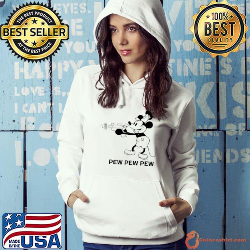 Mickey Pew Pew Pew Steamboat Raygun s Hoodie