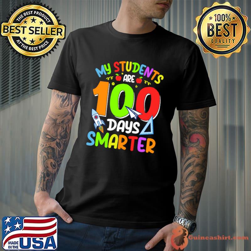 My Students Are 100 Days Smarter Math School T-Shirt Unisex