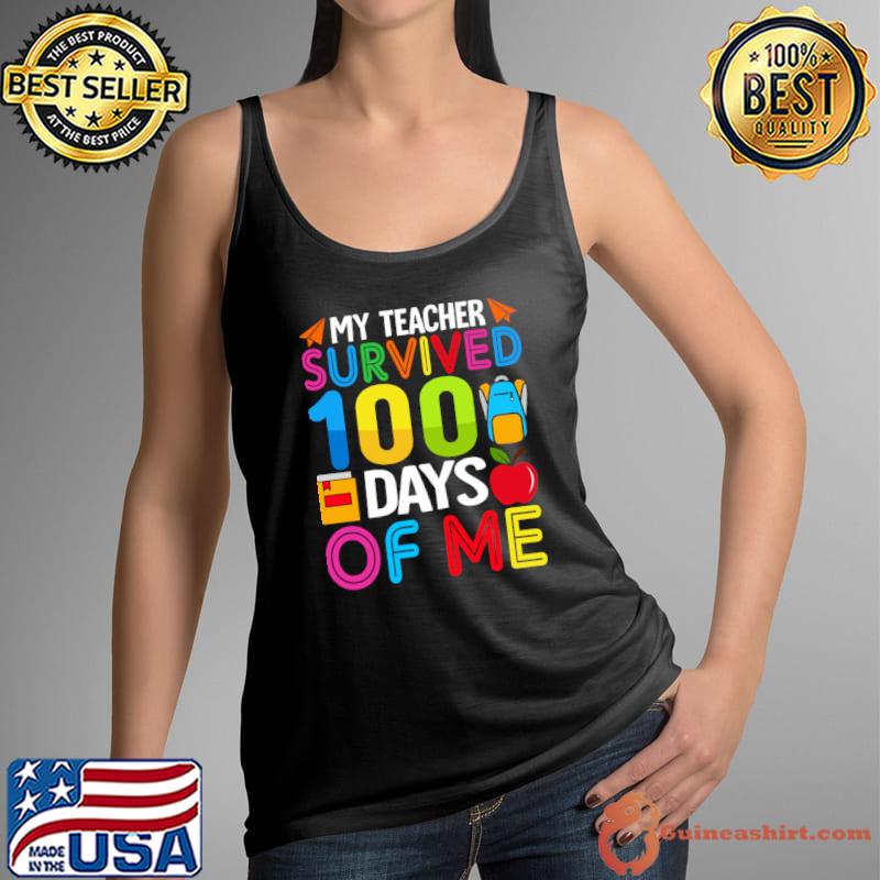 My teacher Survived 100 Days of Me Apple Valentines Day T-Shirt