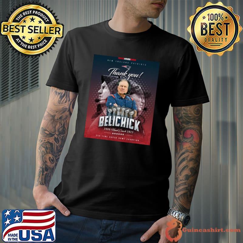 New England Patriots Thank you, Coach Belichick 2000 2023 Shirt