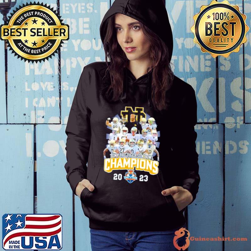 Nice tony the tiger sun bowl champions 2023 notre dame fighting irish shirt