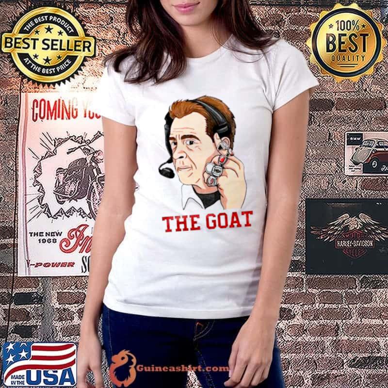 Nick Saban coach and goat shirt