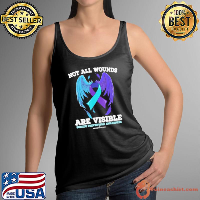 Not All Wounds Are Visible Suicide Awareness Wing s Tank Top