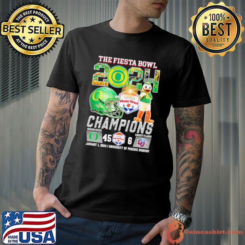 Oregon Ducks Football 2024 The Fiesta Bowl Champions Victory 45 6 Shirt