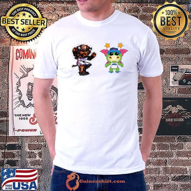 Orlando Magic VS Oklahoma City Thunder NBA 2024 mascot cartoon basketball shirt