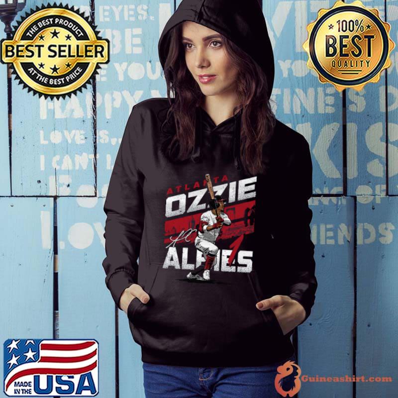 Ozzie albies city name signature Curaçaoan professional baseball second baseman for the Atlanta Braves T-Shirt