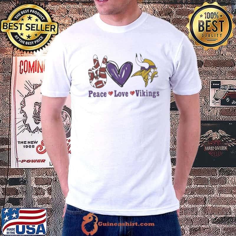 Peace Love Minnesota Vikings 2024 shirt