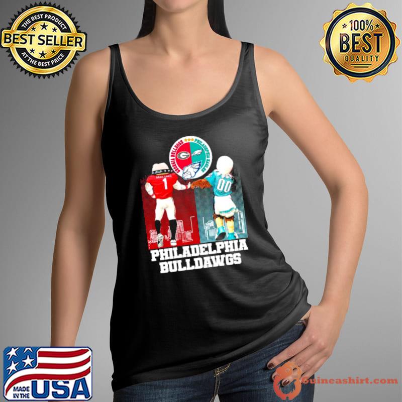 Philadelphia Bulldogs Georgia Bulldogs and Philadelphia Eagles Mascot Logo World Champs 2024 Shirt