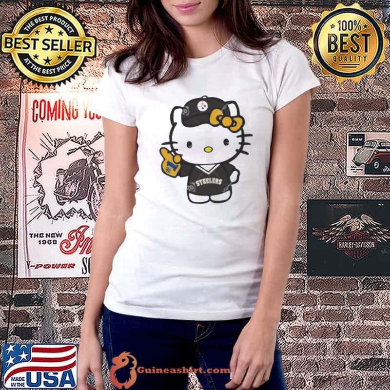 Pittsburgh Steelers Baseball Number 1 Hello Kitty shirt