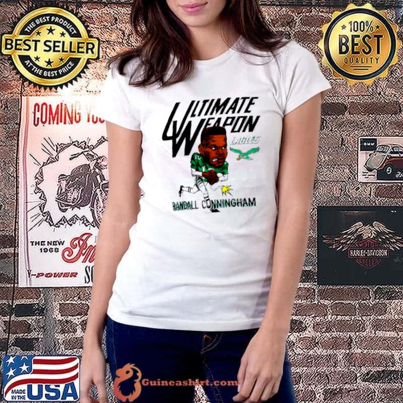 Randall Cunningham Philadelphia Eagles Homage Caricature Retired Player Tri Blend s Ladiestee