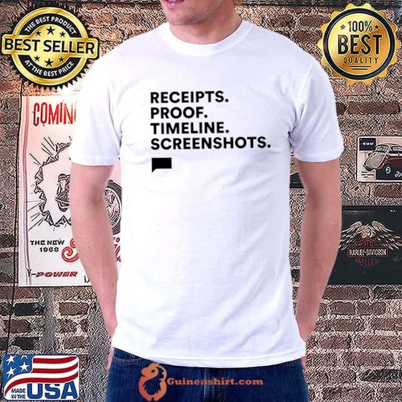 Receipts proof timeline screenshots s Unisex