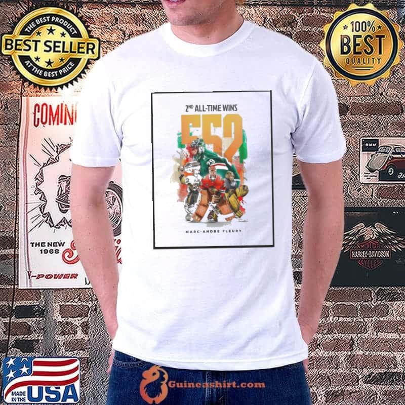 Second All-Time Wins 552 Matchs What An Accomplishment For Marc-Andre Fleury Shirt Unisex