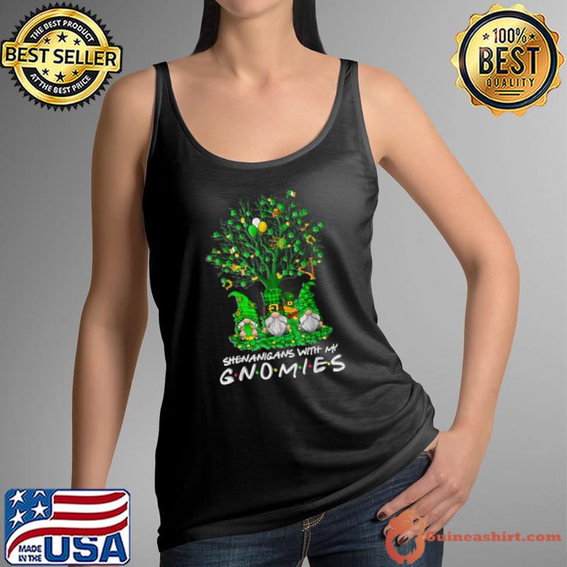 Shenanigans With My Gnomies St Patrick's Day Gnome Shamrock T-Shirt