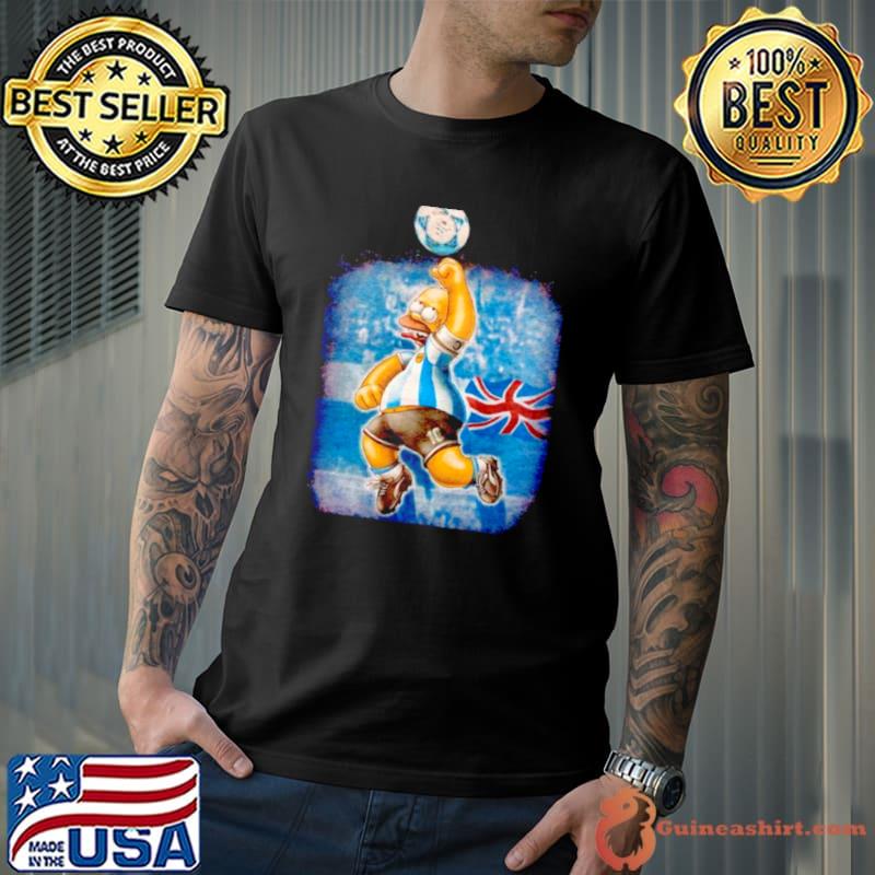 Simpson Lionel Messi Argentina World cup Champion shirt