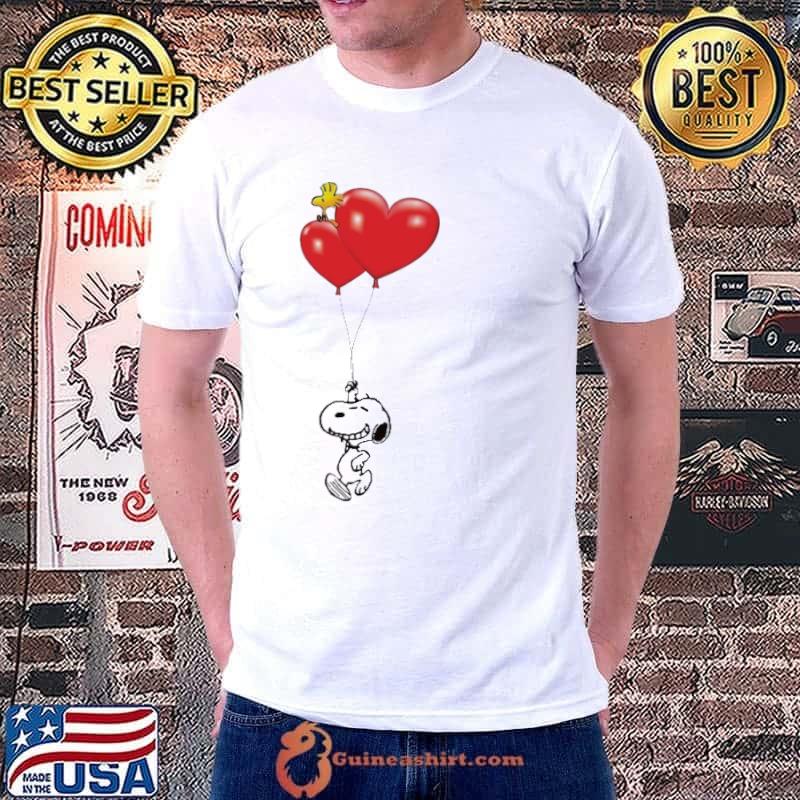 Snoopy Woodstock Happy Valentine Balloon heart s Unisex