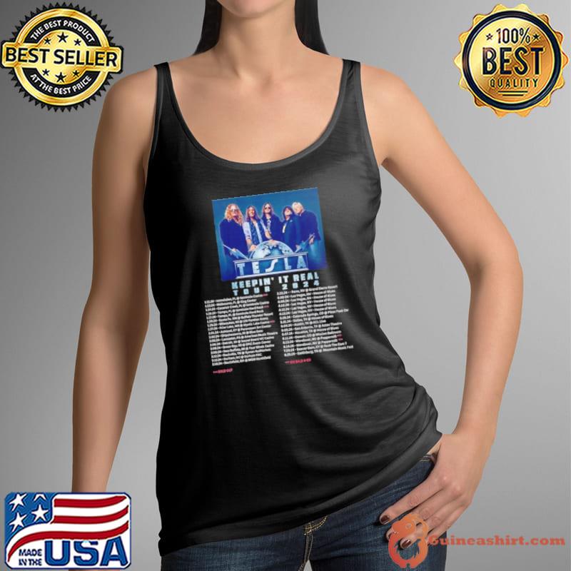 Tesla Keepin It Real Tour 2024 Shirt Tank Top