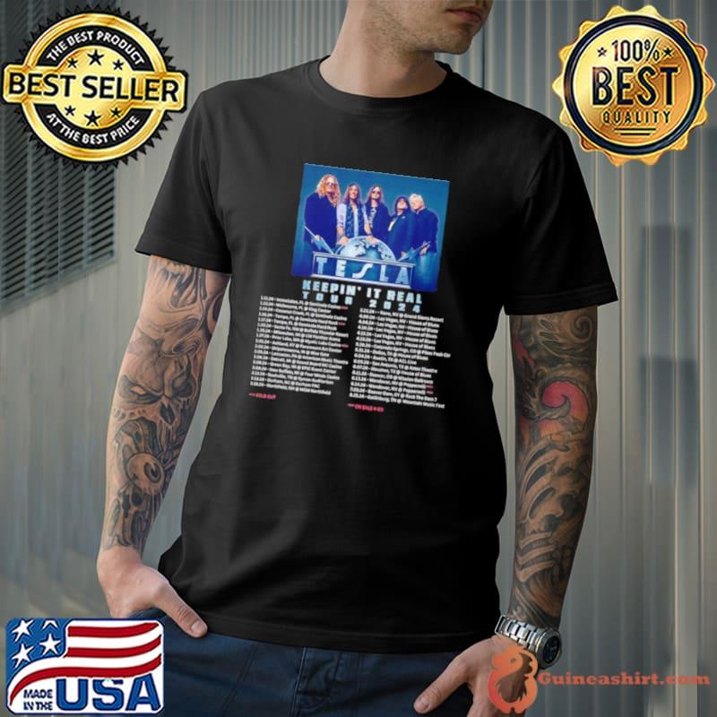 Tesla Keepin It Real Tour 2024 Shirt Unisex