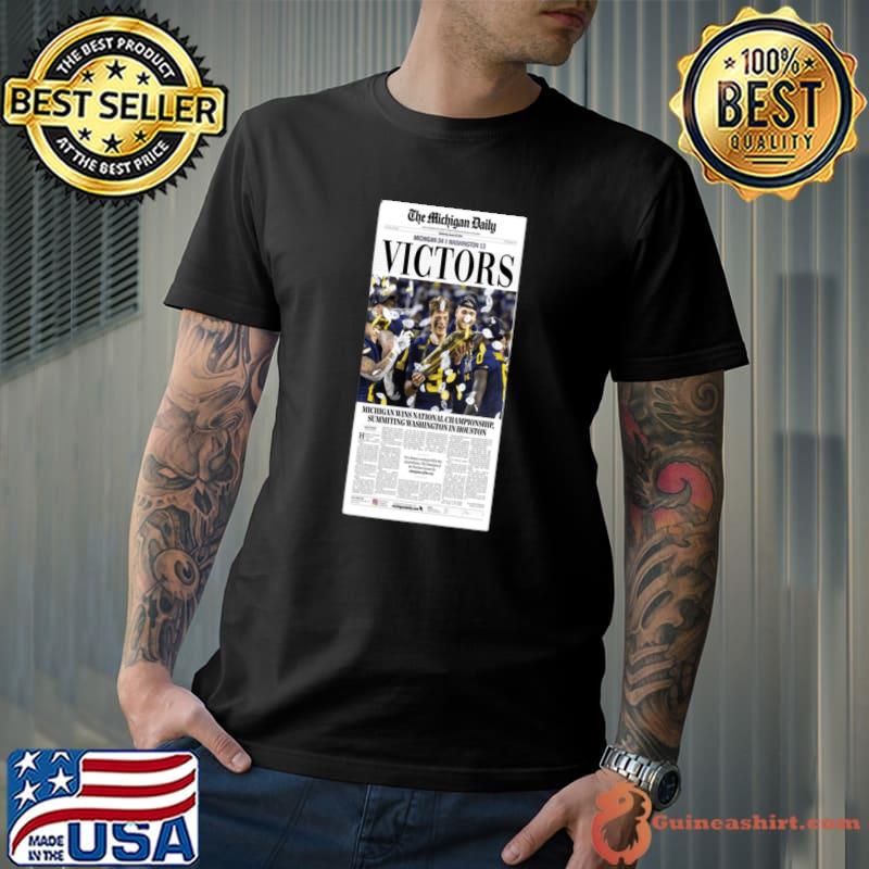 The daily michigan national championship summiting washington houston T-Shirt Unisex