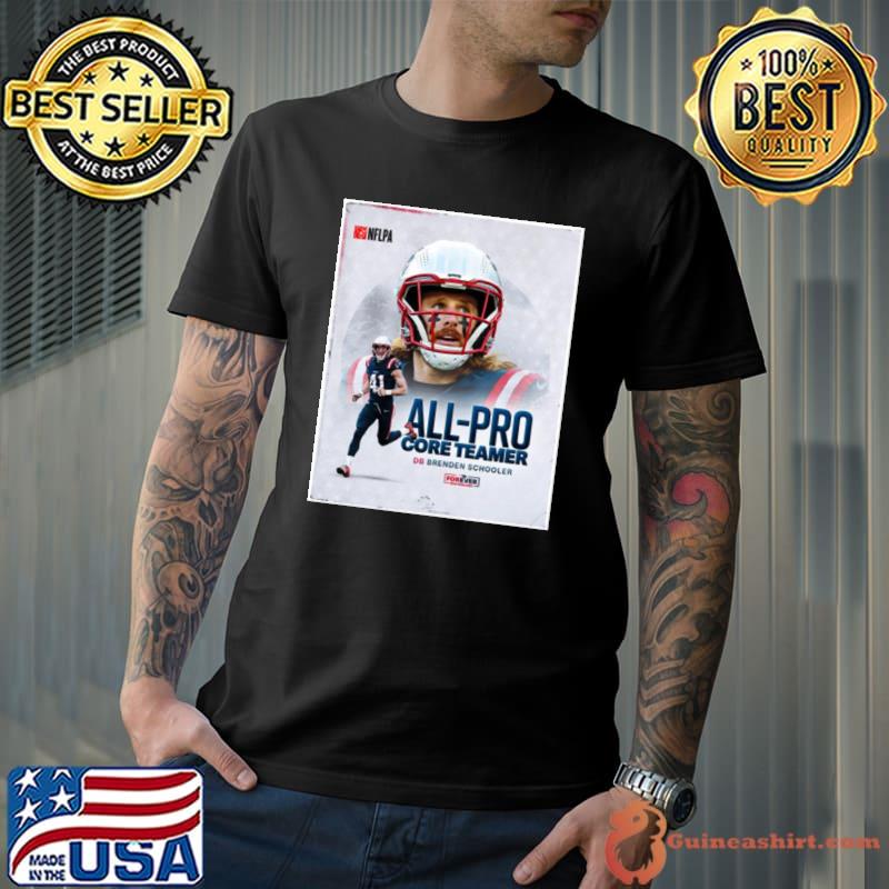 Top dB Brenden Schooler Patriots All Pro Schools Core Teamer Shirt