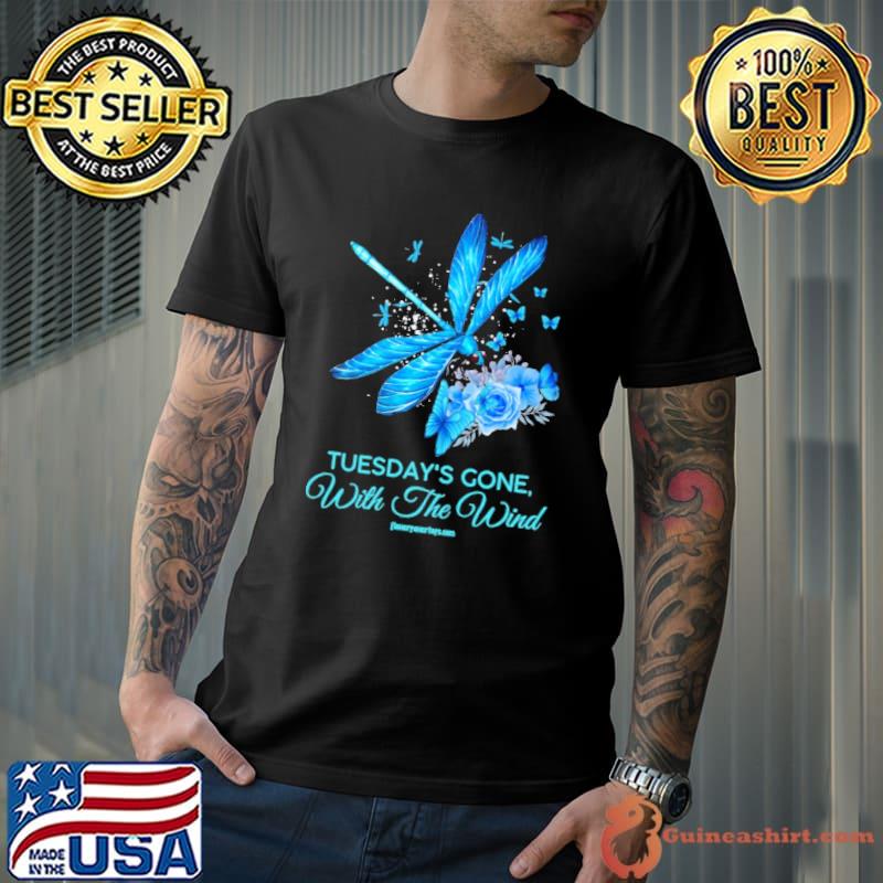 Tuesday's Gone With The Wind Dragonfly Flower shirt