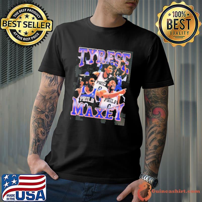 Tyrese maxey philadelphia 76ers vintage bootleg 90s s Unisex