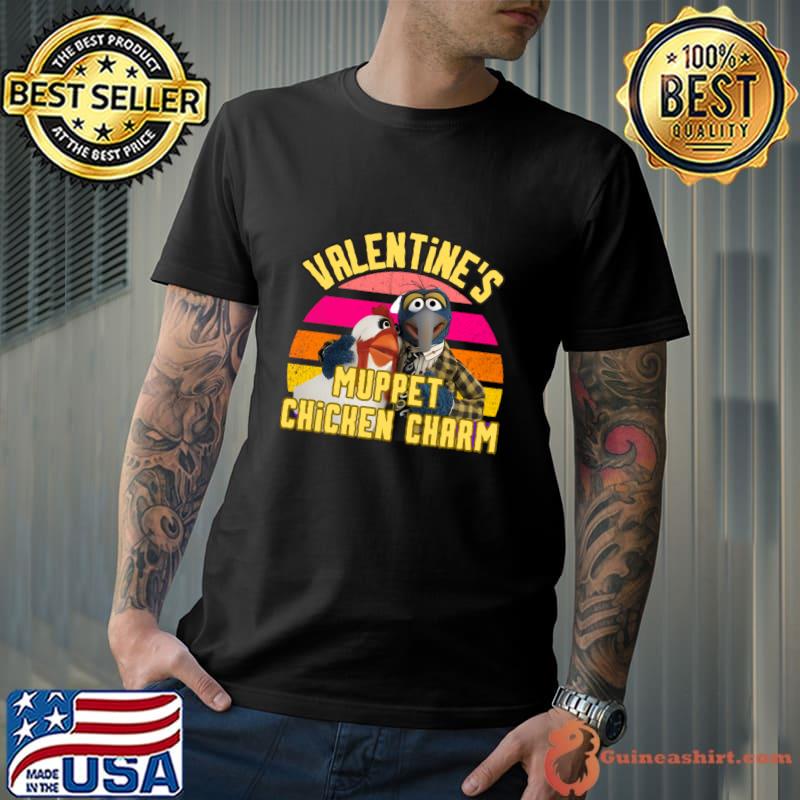 Valentine's Muppet Chicken charm vintage sunset T-Shirt Unisex