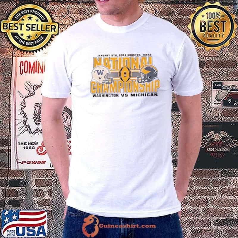 Washington Wildcats Vs Michigan Wolverines National Championship January 8th 2024 Houston Texas shirt