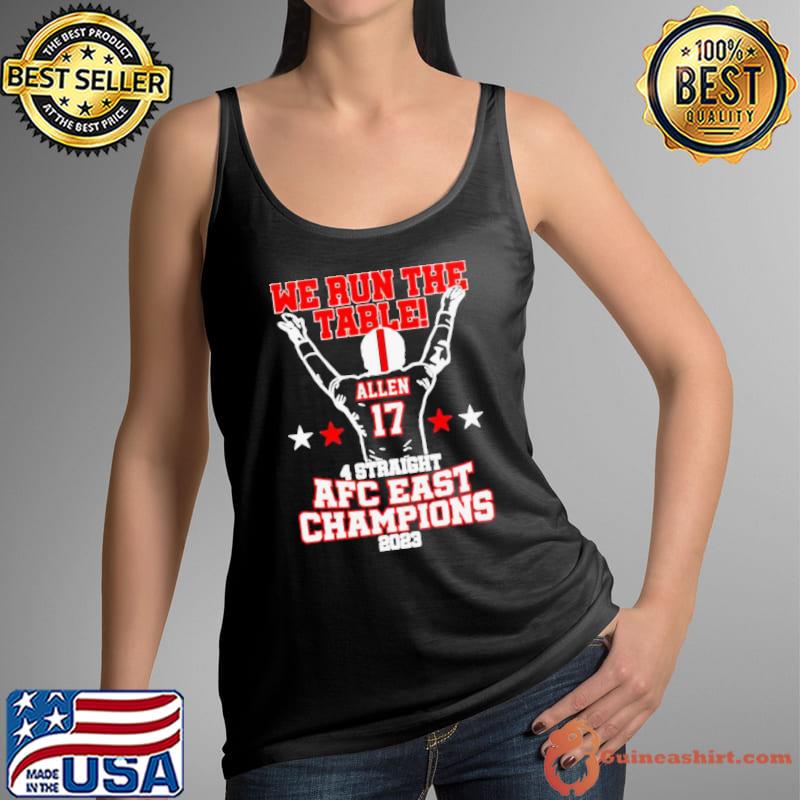 We The Table 4 Straight AFC Champions Allen 17 Victory 2023 shirt