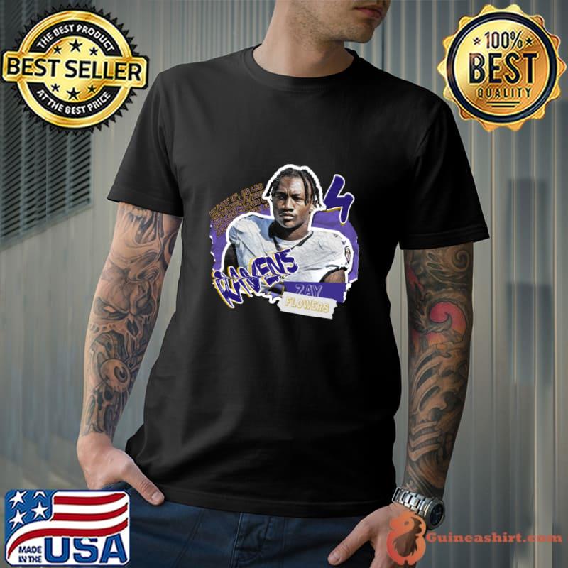 Zay Flowers American football wide receiver for the Baltimore Ravens T-Shirt Unisex