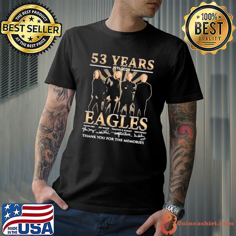 63 Years 1971-2024 Eagles Thank You For The Memories Signatures shirt