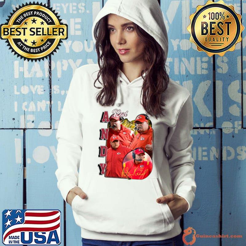Andy Reid Signature American football coach who is the head coach for the Kansas City Chiefs T-Shirt Hoodie