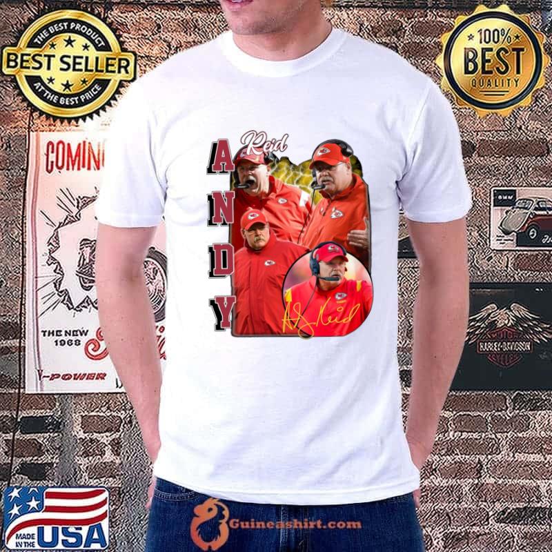 Andy Reid Signature American football coach who is the head coach for the Kansas City Chiefs T-Shirt Unisex