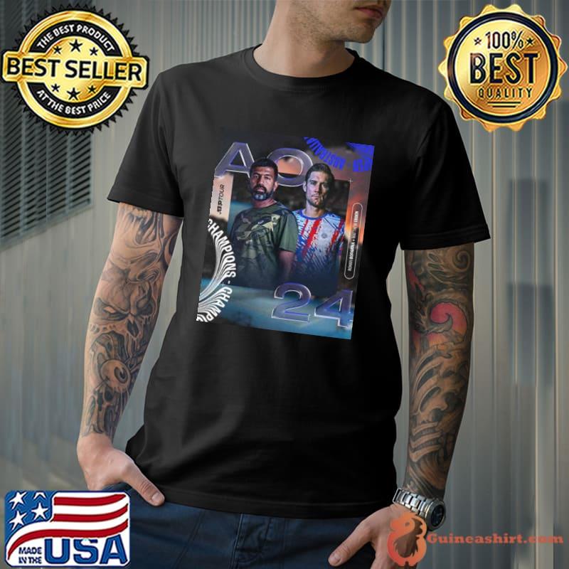 ATP Tour 2024 Rohan Bopanna And Matthew Ebden Aus Open Champions First Grand Slam Title Together And Win Over Bolelli And Vavassori Shirt