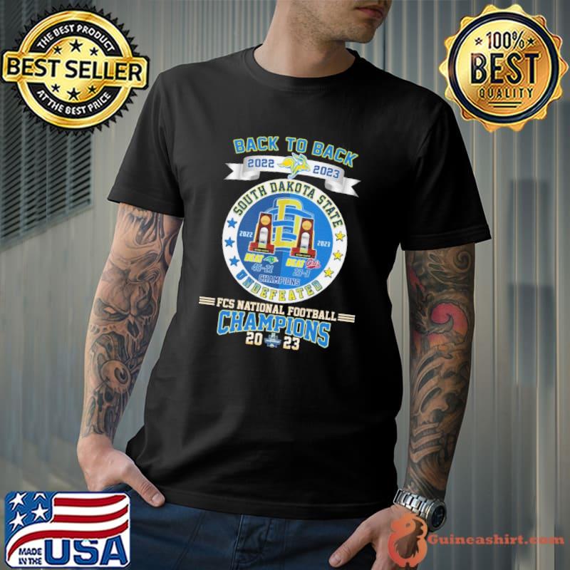 Back to back 2022 2023 south dakota state fcs national football champions 2023 s Unisex