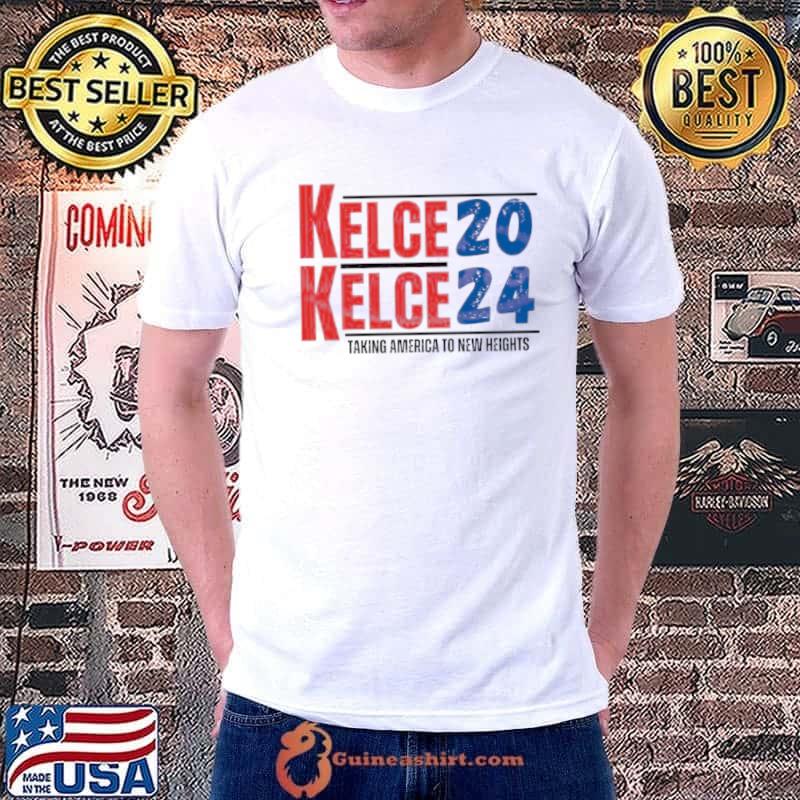 Best kelce 2024 Taking America To New Heights shirt